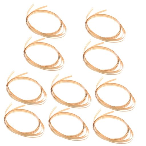 SEWACC竹ひご5本+1本セット竹編み細片かご作り用品バスケット織り用手芸用素材フラワーバスケット・フード・結婚式装飾に無漂白ナチュラルカラー耐久性バンブーストリップ