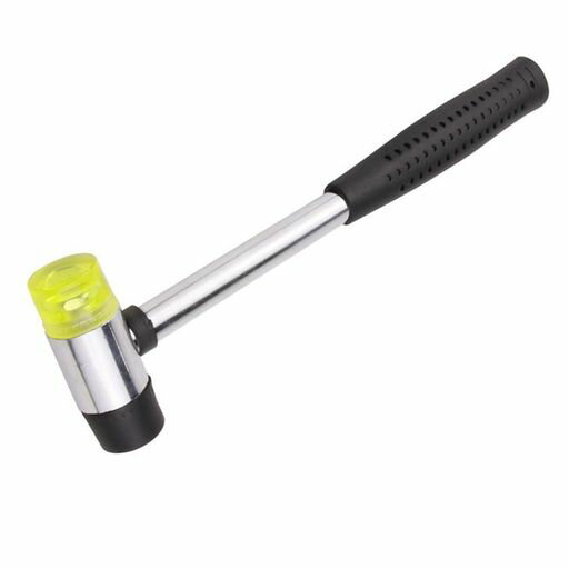 25mm1個入りゴムハンマー小型Esforzarse両頭兼用部品交換可能家庭用滑り止め取り外しゴムハンマープラスチックハンマー小型両用セットハンマー、床の敷設家具ミニハンマーショートハンマ…