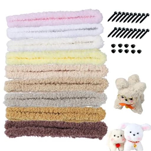 DONGFANGB手芸モール15mmx1mカラフル曲げ可能モールドールワイヤーアート工作材料ハンドメイドクラフト素材学校教育趣味用ギフト対応(9巻セット)