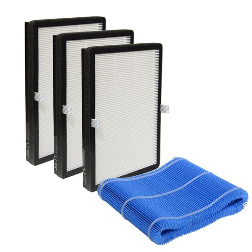 PUREBURG 交換用フィルターパック BLUEAIR との互換性あり DH3i 2-in-1 Purify + 加湿加湿器 & 空気清浄機に対応, H13 HEPA x3 + Wickフィルター (オールインワン) happynight-10447140 Happy night Rainbow パッケージ画像
