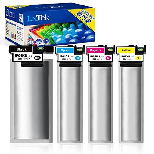 LxTekIP01B互換インクパック4色セットエプソン(Epson)用IP01BインクパックIP01KBIP01CBIP01MBIP01YB各1本対応機種:PX-S885PX-M885FPX-S884PX-M884F
