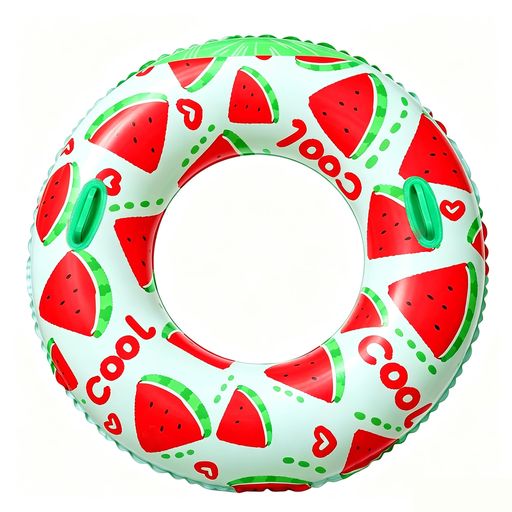 【適用対象】60#空気充填後の浮き輪(持ち手なし)の内径は約22cm、外径50cmで。70#空気充填後の浮き輪(持ち手なし)の内径は約26cm、外径58cmで。80#空気充填後の浮き輪(持ち手なし)の内径は約30cm、外径66cmで。90#持ち手付き空気充填後の浮き輪の内径は約35cm、外径75cmで。100#持ち手付き空気充填後の浮き輪の内径は約38cm、外径80cmで。O型タイプで、穴の部分に身体を入れたり、上から乗ったりして使用します。浮き力が十分なので、心配なりません。美しくスタイリッシュで、理想的な水用アウトスポーツ用品です。 【夏にぴったり】5種類のフルーツデザインからお選びいただけます。スイカ(カット模様・種模様)、グリーンレモンスライス、イエローレモンフルーツ、オレンジの各デザイン。どのデザインもリアルで爽やかな印象で、太陽の下では鮮やかな色彩が映え、見ているだけで夏気分が盛り上がります。プールや海などさまざまな水のアクティビティで楽しめ、SNS映えも間違いなしのアイテムです。 【人気の浮き輪】今大変人気のフルーツデザイン浮き輪です。ビーチ、プール、湖など様々な場所やイベントに適しています。