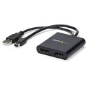 StarTech.com2ポートMSTハブMiniDisplayPort-2xDsiplayPortマルチモニタースプリッタ4K対応Windowsのみ対応MSTMDP122DP