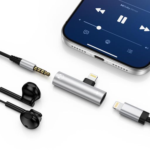 【2026新登場】iPhone イヤホン変換アダプタ 2in1 3.5mmイヤホンジャック | 急速充電 | 通話不可 | 充電しながら音楽再生 | 24bit/48KHz Hi-Fi音質 | iPhone