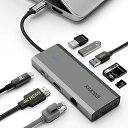 【8in1】iDsonixusb-cハブタイプctype-chubusb3.05Gbpsmacbook/surfaceに対応36ヶ月保証(HDMIポート+LANポート+usb3.0*3+PD充電ポート+SDカードポート+マイクロ