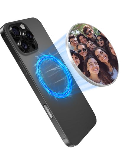 FARWAYVIEW磁気セルフィーミラーバックカメラ用、IPHONE用VLOGセルフィーモニタースクリーン、カメラミラー、IPHONEおよびすべての携帯電話用セルフィー用(凸型広角ミラー)