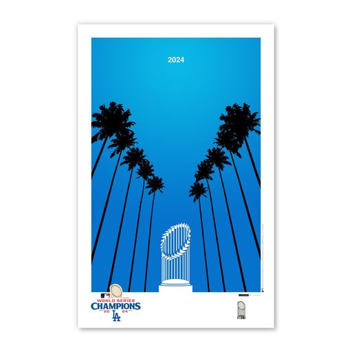 ロサンゼルス・ドジャース-ミニマリストワールドシリーズ2024MLBライセンスアートポスターS.プレストン..