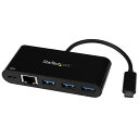 STARTECH.COM USB-C接続ギガビット有線LANアダプタ 3ポートUSB3.0ハブ搭載 USB給電(PD)対応 US1GC303APD(2)