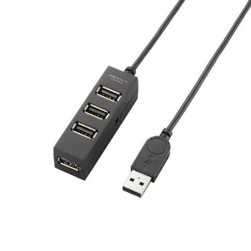 쥳 (ޤȤ) TV4ݡUSB2.0ϥ U2H-TV003SBK (2å)