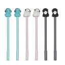 MAYDAHUIおしゃれ動物ウサギ犬象ボールペン0.5MM黒12本かわいいカラフルジェルボールペンかきやすい可愛い文房具オフィスパーティー用品プレゼント