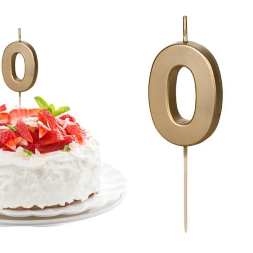 PartyDecoパーティーデコナンバーキャンドル0ゴールドSCU9-0