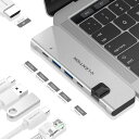 LENTIONMacBookProUSBType-Cハブ6in14KHDMI出力10/100/1000M有線イーサネットPowerDelivery充電機能MacBookAir(2016-2025)、MacBookPro