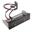 chenyang5.25インチフロントパネルCD-ROMベイUSB3.0&USB-Cハブ4ポートマザーボードアダプター