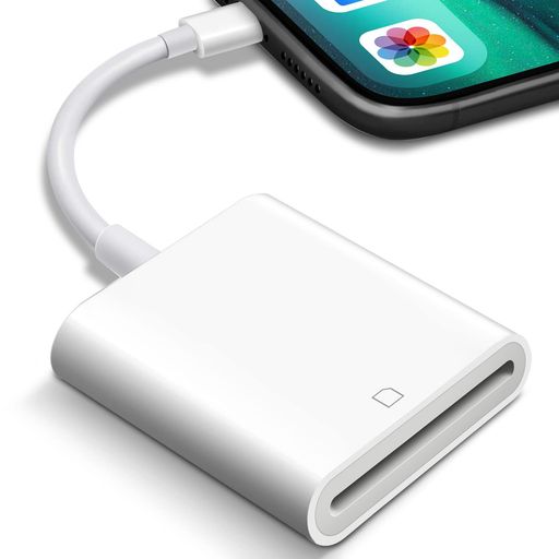 MounnoSDカードリーダーiPhone用/iPad用SDカードカメラリーダー最大512GB対応写真/動画双方向即転送メモリカードリーダー