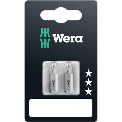 WERA ヴェラ 2本入 Torx トルクスプラスネジ用 ドライバービット 差込6.35mm 刃先...