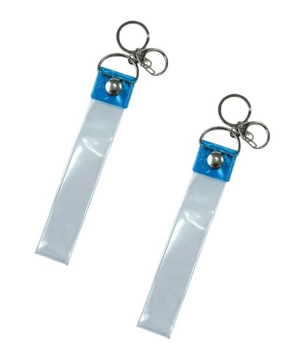 乐天商城 - 銀テープホルダー キーホルダー 収納ケース リボン収納 持ち運び便利 推し活イベント ライブ用 長さ35cm 幅2.9cm 2個セット