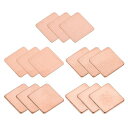 DMIOTECH 15個 20 X 20 MM 銅 パッドサーマルキット ICチップ ヒートシンク クーラーシム PCラップトップの冷却用(2)