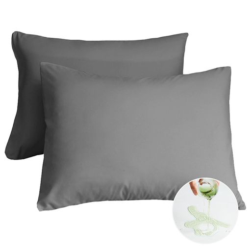 Vallein枕カバー防水43*63cm2セット封筒式丸洗いOK完全防水ピローケース防ダニ抗菌防臭ピローカバーペ..