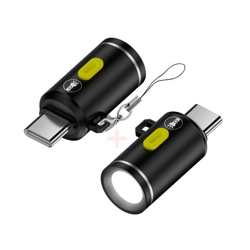 CYアダプター2個/セット USB-C Type-C オス LEDライト 屋内 雰囲気 照明 屋外 ウォ...