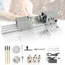 kilogorge旋盤機ミニ木工旋盤ミニグラインダー研磨機旋盤機金属用彫刻機ミニポリッシャー旋盤両頭グラインダー多机能小旋盤高精度耐久性DIY手作りセット旋盤研磨研磨仏珠打孔ミニチュア…