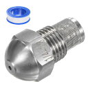 M METERXITY ミストノズル 1/4BS PT 1.5MM オリフィス径 ステンレスフィルタースプレーチップ シーリングテープ付き 冷却/清掃/コーティング/ガーデン散水 アウトドアファ インミストノズル(4)
