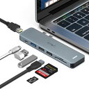 JESWOMacbookハブMacUSBハブMacBookAirハブ7in2USB-CHDMIMac変換アダプター4K対応HDMI多機能USB-C/Thunderbolt3ポート100WPD急速充電