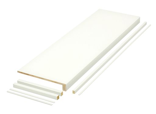 南海プライウッド収納棚枕棚Vシリーズシェルホワイト65x450x1945mmVM-M6-LW