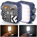 K&FConcept撮影ライトLEDビデオライト小型補助照明カメラライトledカメラビデオライトミニビデオライト照明撮影用ライト2500K-9900K色温度無段階調整USB充電式カメラライト持ち運び便利