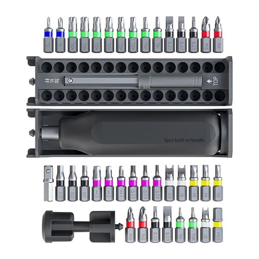TOOLSAVING 40-in-1 ドライバーセット 精密ドライバー 差し替えドライバー ドライバービット 磁気 特殊ドライバー 修理ツール 電気メンテナンスなど 専用収納ケース