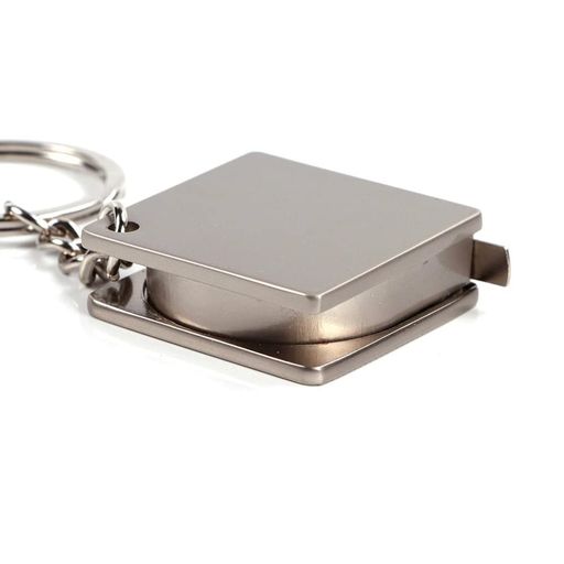 持ち歩きやすいメジャーキーホルダーポータブルポケットミニ巻き尺鋼製実用的伸縮式巻尺測定定規キーホ..
