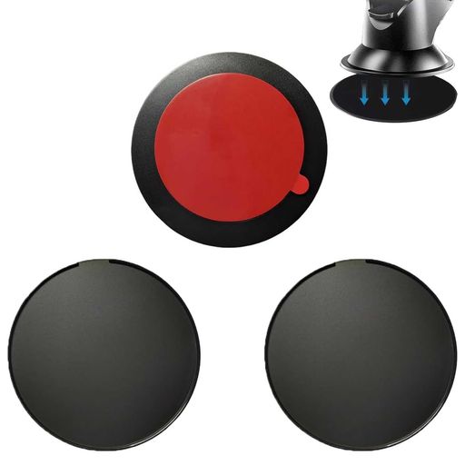 OTIMORA 吸盤 補助板 ベース 車用吸盤 直径86mm 3個セット 丸型 ABS樹脂製 強い粘着力 ポータブル 強力吸盤ベーススタンド スマホホルダー吸盤対応 車載用ゲル吸盤シート