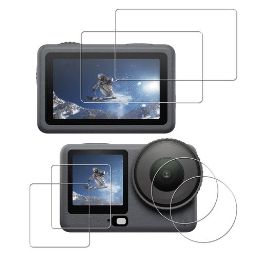 HUAKE�б�OsmoAction6�ѥ��饹�ե����񻺾˻��Ǻ����������饹9H���ٱվ�������ݸ�ե�����󥺥��С�(6��)