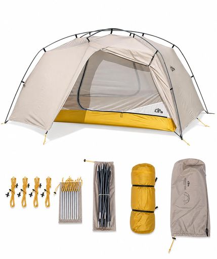 Touring Tent - 【iClimb(アィクライム)】超軽量キャンプテントドームテントフリースタンディングテント​二人用三季節外置式プリベンディングポールズ組立超簡単ビックインナースペース防水PUコーテ…