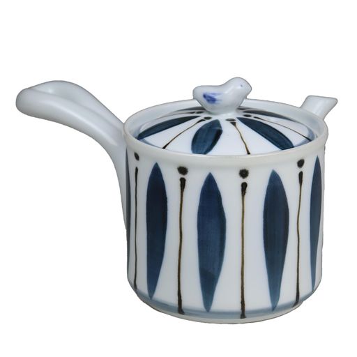 遊器浪漫軽々小急須茶こし付日本製波佐見焼サビ十草