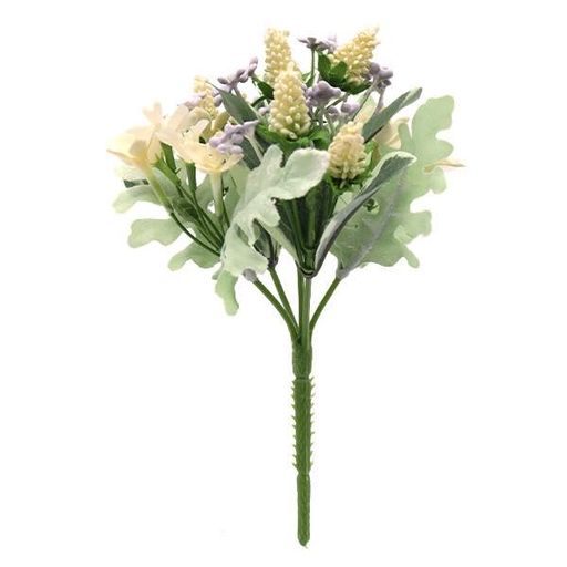 造花シルクフラワー『ミニミックスブッシュベージュVT2153』