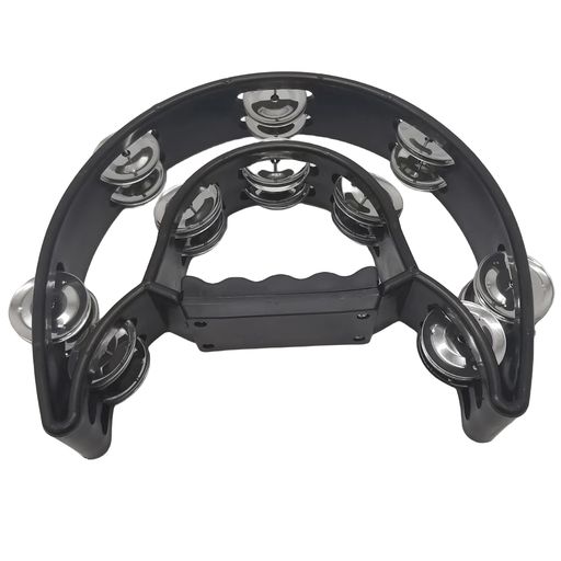 RuiMuQingドラムズ演奏楽器パーカッションカラオケ雰囲気半円型2列シンバル発表会宴会(ブラック)