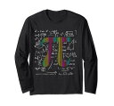 PiDay3.14Piシンボルと数学方程式長袖Tシャツ