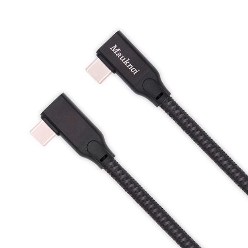 Cable - Mauknci両端l字TypeCtoTypeCケーブル0.8mPD対応USB3.1Gen2100W/5Actocpdケーブル5aE-Marker実装