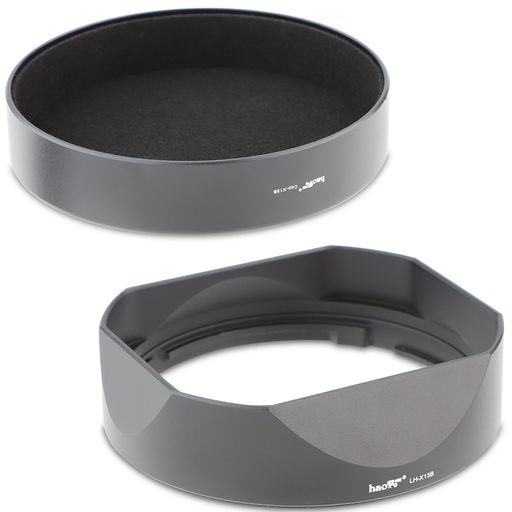 HaogeLH-X13Bバヨネットスクエアメタルの専用レンズフードにとってFuji富士FujinonXF18-55mmF2.8-4RLMOISレンズ用およびFujinonXF14mmF2.8Rレンズ(X-Pro3XT30