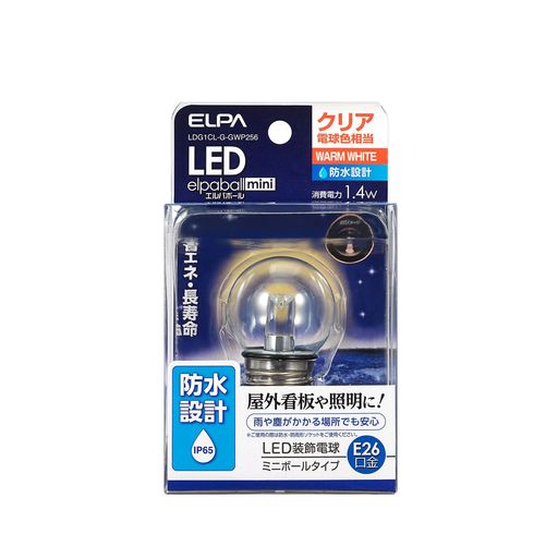 (ELPA) LEDŵG40 LEDŵ  E26 ŵ忧 ɿ߷:IP65 LDG1CL-G-GWP256