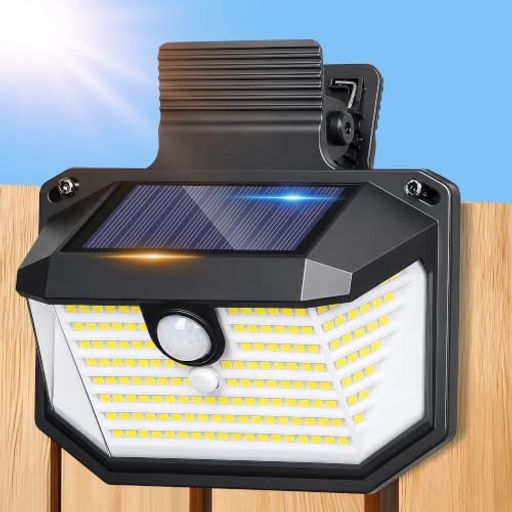 ガーデン 【800LM高輝度&amp;178LED】 当社のクリップ式ソーラーライト 屋外がパワーアップして登場。600ルーメンの明るさと128個の高効率LEDを搭載し、広範囲を均一に照射。パティオやドライブウェイ、フェンスなどを効果的に明るく照らします。複雑な配線は不要で、夜間の視認性と安全性を向上させます。 【1秒クリップ式設計】 当社のセンサーライト 屋外は、工具や複雑な設定は一切不要。丈夫なクリップがフェンス、雨どい、デッキ、手すりにわずか1秒でしっかり固定。ネジも工具も手間もいりません。内蔵クリップは厚さ最大4.6cm(1.8インチ)までの面にしっかり取り付け可能です。ご購入前に設置面の厚さをご確認ください。 【工具不要&amp;配線不要!クリップ式ソーラーライト】クリップのように挟むだけ!面倒な穴あけや工具は一切不要で、たった3秒で設置完了です。厚さ0.5cm~9cmの様々な場所にしっかり固定。壁にネジ止めする方法も選べ、設置の自由度が格段に高まっています。led センサーライト 屋外 フェンス、玄関、庭、軒先、駐車場、に理想の明るさを。裏庭や庭先に手軽に防犯照明を設置したい方に最適です。