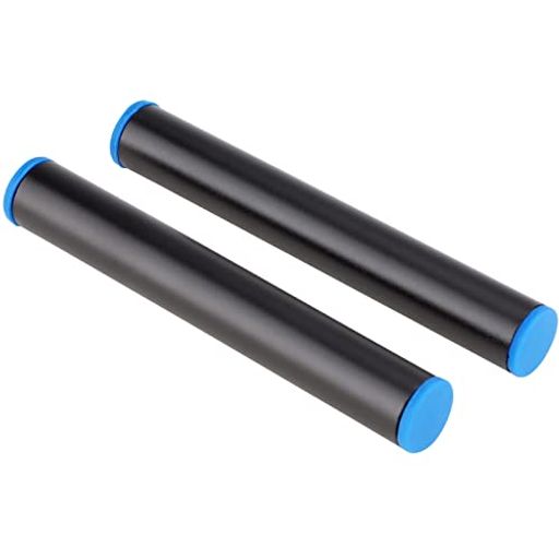 LEFTFOTO 15mmロッド 長さ4インチ(100mm) 15mmレールサポートシステム用 フォローフォーカス ロッドクランプアルミニウム合金 ブラック(2個)