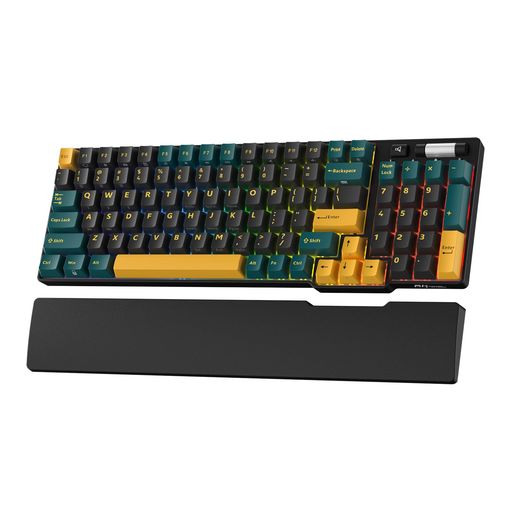 RK ROYAL KLUDGE RK96 RGB 限定版、90% 96 キーワイヤレス 3 モード BT5.0/2.4G/USB-C ホットスワップ可能メカニカルキーボード、リストレスト付き、ボリュームコントロール、ソフトウェア、大容量バ…