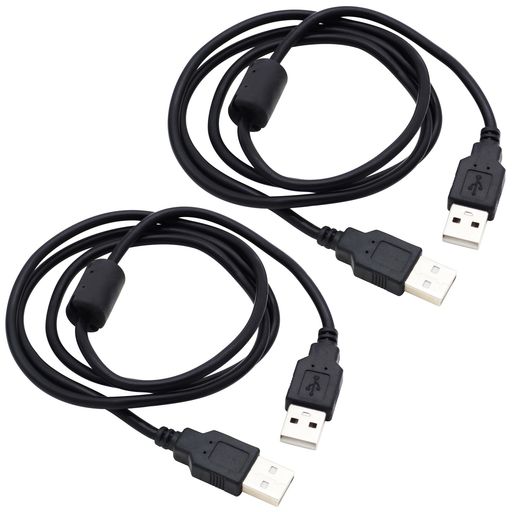 Type-Aオス-Type-AオスのUSB2.0充電・データ転送可能の延長ケーブルです。 フェライトコアが付属しているので安定した信号伝送を実現します。 製品サイズ 約1m 39.5g 製品内容 USB2.0オス-オス延長ケーブルx2本 保証期間 お届け日より1ヶ月