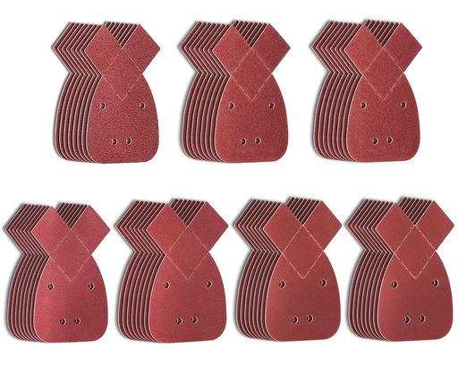 【ユニバーサル仕様】直径:140mm X 90mm ブラックアンドデッカーサンダーおよびその他すべての140 mmディテールサンダーに対応するのサンダーペーパーです、サンダー仕様で作業性が大幅アップ 【実用的なデザイン】マウスサンドペーパー上部に交換可能なチップサンドが2枚追加されており、製品の耐用年数と効率を長持ちさせ、使いやすさマジックテープ式 が強力につくので外れることはありませんし、ミニサンダーに簡単に装着できます、集塵用に4つの穴を事前に打ち抜きます 目詰まりの心配はありません 【コスパ抜群、種類多い】計70枚マウスサンダー ペーパー、粗荒くから細かくまで 各10枚 #60#80/#120/#150/#180/#240/#400 番手の番号は裏面に表記があります 色々な番手が入っているので、ほとんどのニーズをカバーする砥粒 何でも出来ます 【作業時間を節約】熱処理の技術高品質アルミナミニデルタサンダー用サンドペーパー、研磨性大幅に改善、破れにくく耐久性が非常に高いサンドペーパーです、よく削れます は早い、平面だけでなく隅の研磨もするが、研削効率がアップします コスパ的にはいい商品です