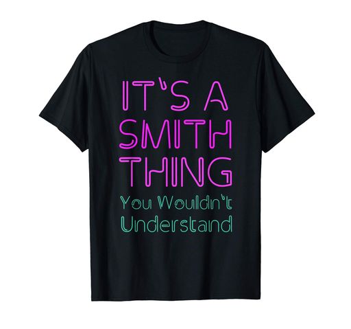 FUNNY VINTAGE 90S SMITH SURNAME QUOTE FAMILY GROUP PHOTO T