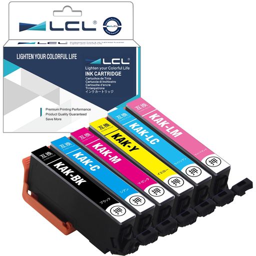 LCL エプソン用 カキゴオリ KAK-6CL 互換インクカートリッジ 6色セット 残量表示付き KAK-BK KAK-C KAK-M/Y/LC/LM