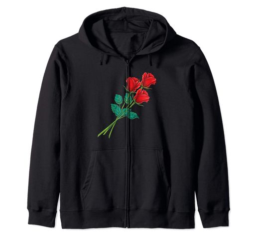 Long Stem Red Roses Mother's Day Floral Anniversary あなたが愛する女性のための美しい手描きの長い茎赤いバラ。 素材構成: 杢グレー: 綿93%, ポリエステル7% その他のカラー: 綿100%