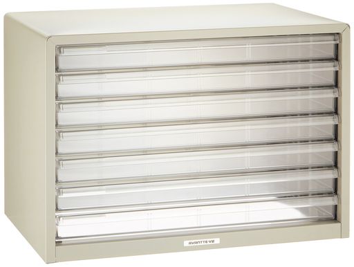 ナカバヤシアバンテV2レターケース書類収納A3浅7段シロA3L-77W