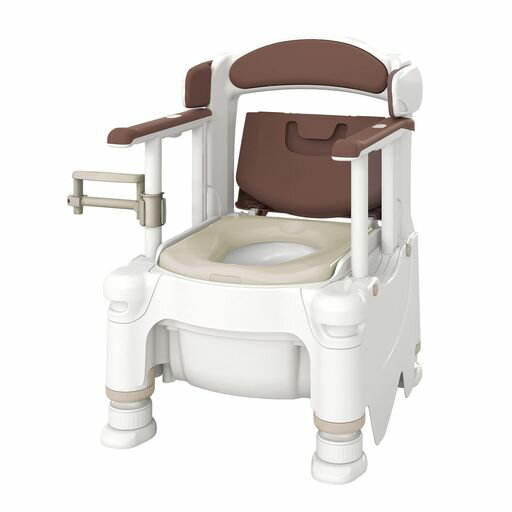 アロン化成安寿ポータブルトイレFX-30らくゾウくん暖房便座アースブラウン532-960